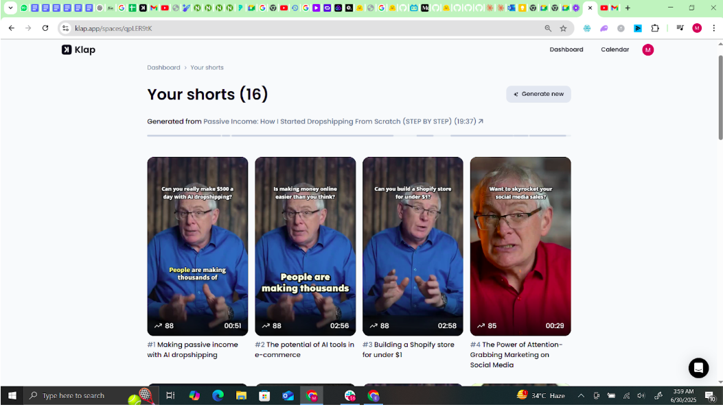 AI Short Video Generation